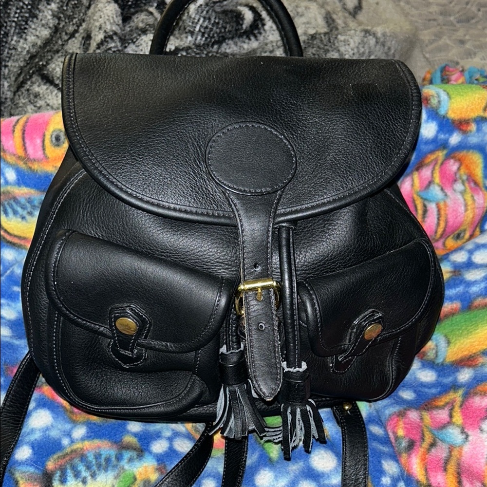 Dooney & Bourke Black Leather Backpack